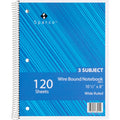 Sparco Quality 3HP Notebook, 8" x 10 1/2", SPR83251