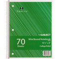 Sparco Wirebound Notebook, 8" x 10 1/2", SPR83253