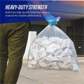 Genuine Joe Clear Trash Can Liners, 1 Carton, GJO01010