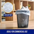 Genuine Joe Clear Trash Can Liners, 1 Carton, GJO01010