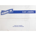 Genuine Joe Clear Trash Can Liners, 1 Carton, GJO01011
