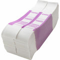 Sparco White Kraft ABA Bill Straps, Violet, 1000 / Pack, SPRBS2000WK