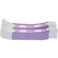 Sparco White Kraft ABA Bill Straps, Violet, 1000 / Pack, SPRBS2000WK