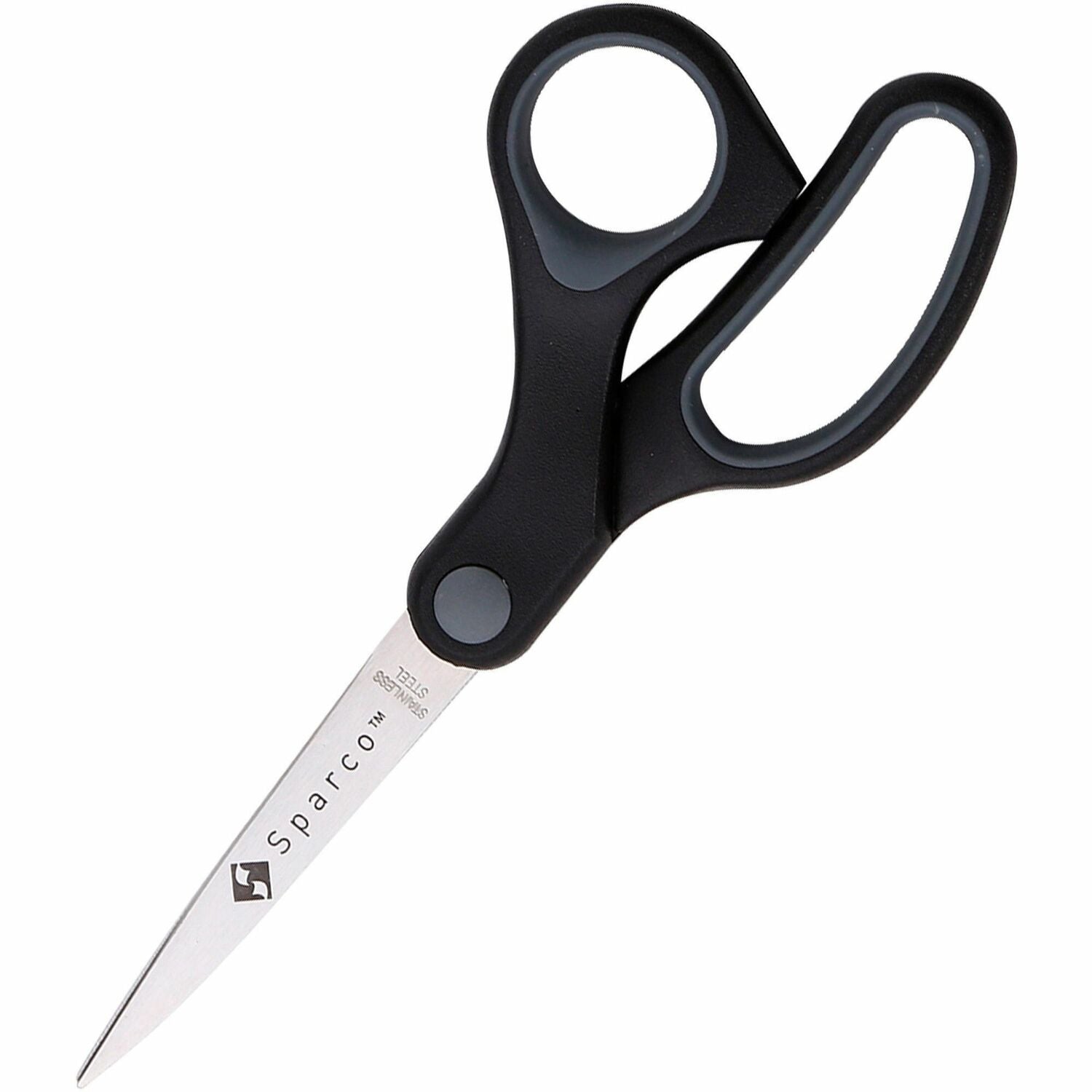Sparco Straight Scissors w/Rubber Grip Handle, 1 Each