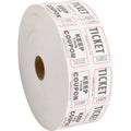 Sparco Roll Tickets, White, 2000 / Roll, SPR99210