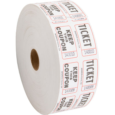 Sparco Roll Tickets, White, 2000 / Roll — view 1