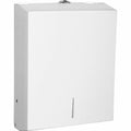 Genuine Joe C-Fold/Multi-fold Towel Dispenser Cabinet, White, GJO02197
