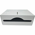 Genuine Joe C-Fold/Multi-fold Towel Dispenser Cabinet, White, GJO02197