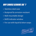 Genuine Joe Liquid/Lotion Soap Dispenser, Stainless Steel, GJO02201
