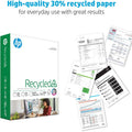 International Paper HP Papers Recycled30 Paper - White, 8 1/2" x 11", 10 / Carton, HEW112100