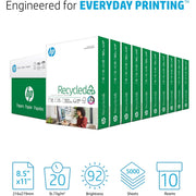 HP Papers Recycled30 Paper - White, 1 Carton