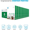 International Paper HP Papers Recycled30 Paper - White, 8 1/2" x 11", 10 / Carton, HEW112100