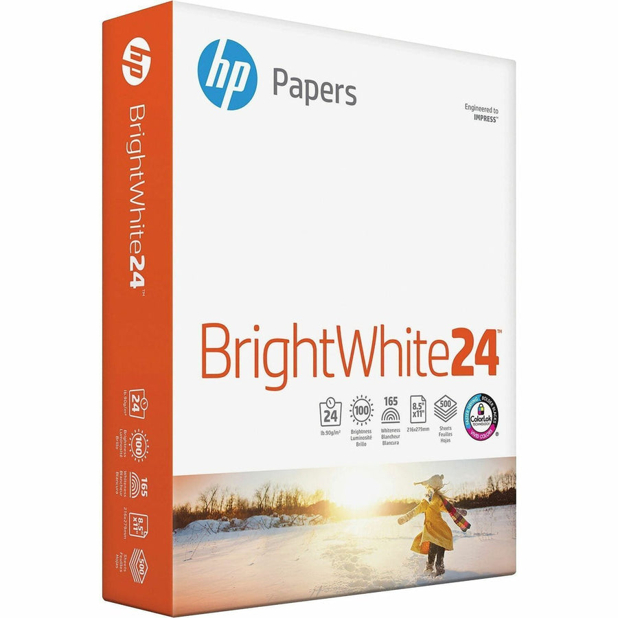 International Paper HP Papers BrightWhite24 Office Paper - White, 8 1/2" x 11", 500 / Ream — view 1