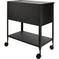 Lorell Standard Mobile File, Black, LLR60177
