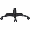 Lorell Tufted Managerial Mid-Back Office Chair, Black, LLR60115