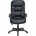 Lorell Tufted Executive High-Back Office Chair, Black, LLR60116