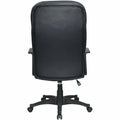 Lorell Tufted Executive High-Back Office Chair, Black, LLR60116