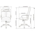Lorell Chadwick Series Executive High-Back Chair, Black, LLR60120