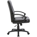 Lorell Chadwick Series Managerial Mid-Back Chair, Black, LLR60121