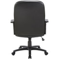 Lorell Chadwick Series Managerial Mid-Back Chair, Black, LLR60121