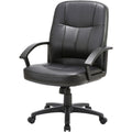 Lorell Chadwick Series Managerial Mid-Back Chair, Black, LLR60121