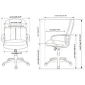 Lorell Chadwick Series Managerial Mid-Back Chair, Black, LLR60121