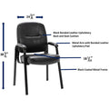 Lorell Chadwick Series Guest Chair, Black, LLR60122