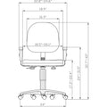 Lorell Millenia Series Pneumatic Adjustable Task Chair, LLR80004