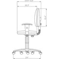 Lorell Millenia Series Pneumatic Adjustable Task Chair, LLR80004
