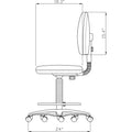 Lorell Millenia Series Adjustable Task Stool with Back, Black, LLR80008