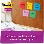 Post-it® Super Sticky Notes - Playful Primaries Color Collection, 1 Pack