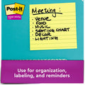 3M Post-it Super Sticky Lined Notes Cabinet Pack, Canary Yellow, 12 / Pack, MMM67512SSCP