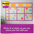 3M Post-it Super Sticky Lined Meeting Notepads, Limeade, 4 / Pack, MMM6845SSPL