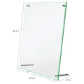 Deflecto Superior Image Beveled Edge Sign Holder, Clear, DEF799693