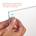 Deflecto Superior Image Beveled Edge Sign Holder, Clear, DEF799693