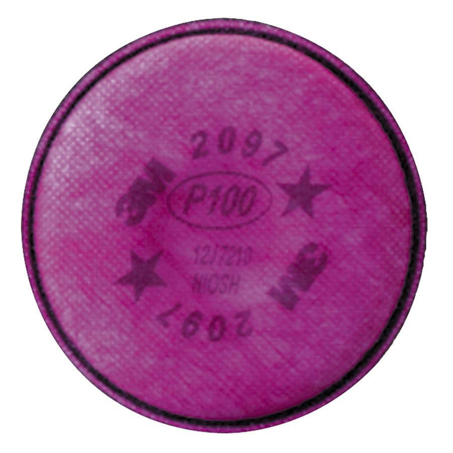 3M P100 Particulate Filter, Purple, 2 / Pack, MMM2097