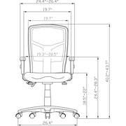 Lorell Executive High-back Mesh Chair, 1 Each