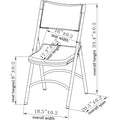 Lorell Heavy-duty Blow-Molded Folding Chairs, 4 / Carton, LLR62515