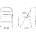 Lorell Folding Chairs, 4 / Carton, LLR62500