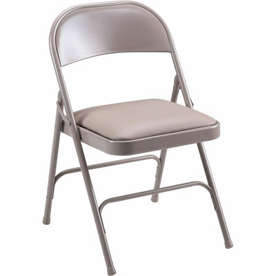 Lorell Padded Seat Folding Chairs, 4 / Carton — view 1