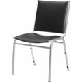 Lorell Stacking Chair Armless Black 4/box, 4 / Carton, LLR62502
