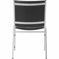 Lorell Stacking Chair Armless Black 4/box, 4 / Carton, LLR62502