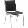 Lorell Stacking Chair Armless Black 4/box, 4 / Carton, LLR62502