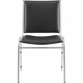 Lorell Stacking Chair Armless Black 4/box, 4 / Carton, LLR62502