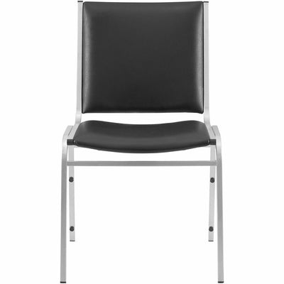 Lorell Stacking Chair Armless Black 4/box, 4 / Carton — view 1