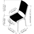 Lorell Stacking Chair Armless Black 4/box, 4 / Carton, LLR62502