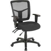 Lorell ErgoMesh Series Managerial Mesh Mid-Back Chair, 1 Each