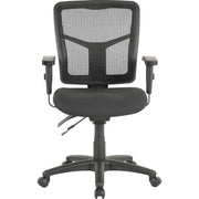 Lorell ErgoMesh Series Managerial Mesh Mid-Back Chair, 1 Each