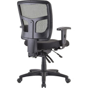 Lorell ErgoMesh Series Managerial Mesh Mid-Back Chair, 1 Each