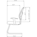 Lorell ErgoMesh Series Mesh Back Guest Chair with Arms, LLR86202